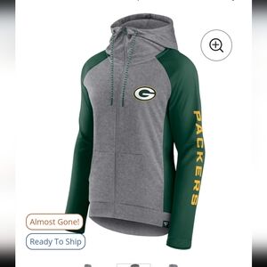 Fanatics Small Womens Green Bay Packers Zip Up Jacket